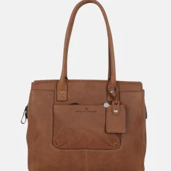 Dames Laptoptassen^Castelijn en Beerens Castelijn & Beerens Carisma laptoptas 15.6 inch cognac