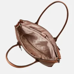 Dames Laptoptassen^Castelijn en Beerens Castelijn & Beerens Carisma laptoptas 15.6 inch cognac