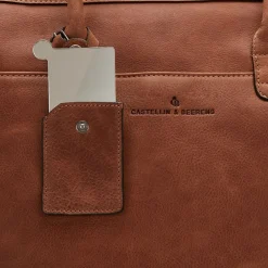 Dames Laptoptassen^Castelijn en Beerens Castelijn & Beerens Carisma laptoptas 15.6 inch cognac