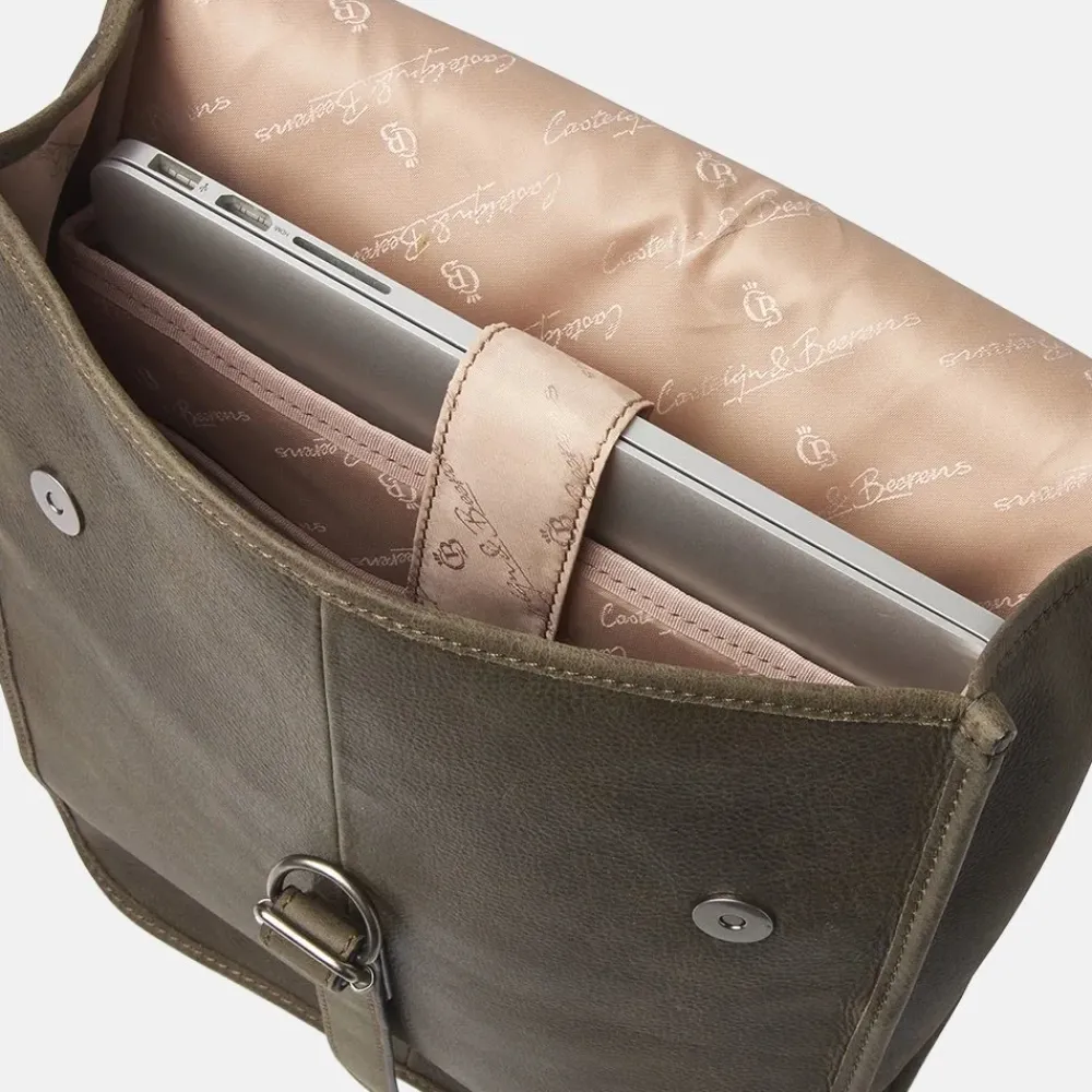 School Rugzakken | School Rugzakken^Castelijn en Beerens Castelijn & Beerens Carisma rugzak 15.6 inch dark military