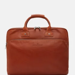 Heren Laptoptassen^Castelijn en Beerens Castelijn & Beerens Firenze laptoptas 17 inch lichtbruin
