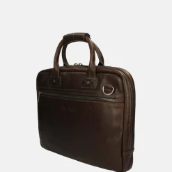 Heren Laptoptassen | Dames Laptoptassen^Castelijn en Beerens Castelijn & Beerens Firenze laptoptas 15.6 inch mocca
