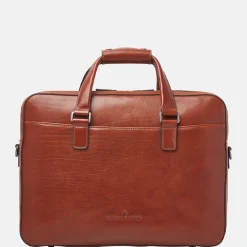 Heren Laptoptassen^Castelijn en Beerens Castelijn & Beerens Gaucho Paul laptoptas 15.6 inch cognac
