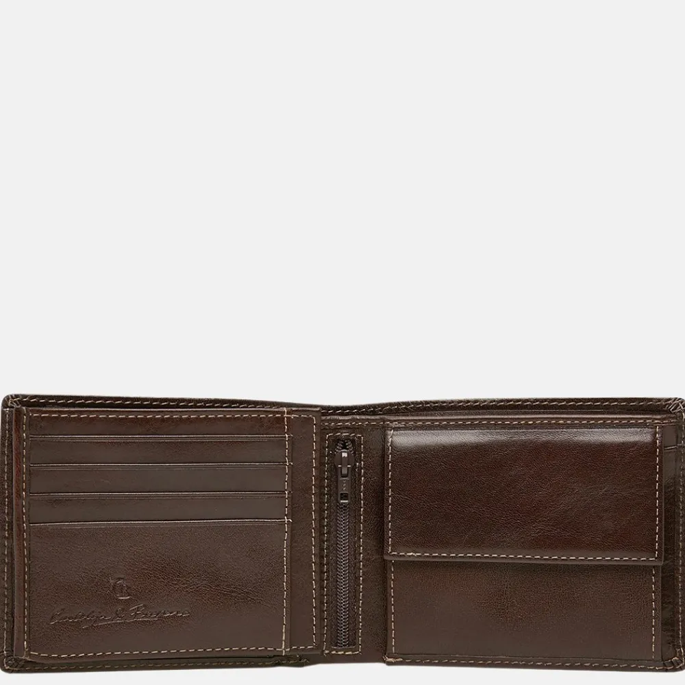 Heren Portemonnees | Gepersonaliseerde Portemonnees^Castelijn en Beerens Castelijn & Beerens Gaucho billfold mocca