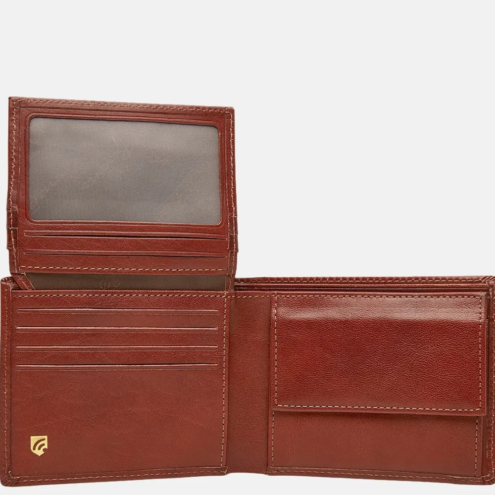 Heren Portemonnees | Gepersonaliseerde Portemonnees^Castelijn en Beerens Castelijn & Beerens Gaucho billfold cognac