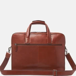 Heren Laptoptassen^Castelijn en Beerens Castelijn & Beerens Gaucho Paul laptoptas 15.6 inch cognac