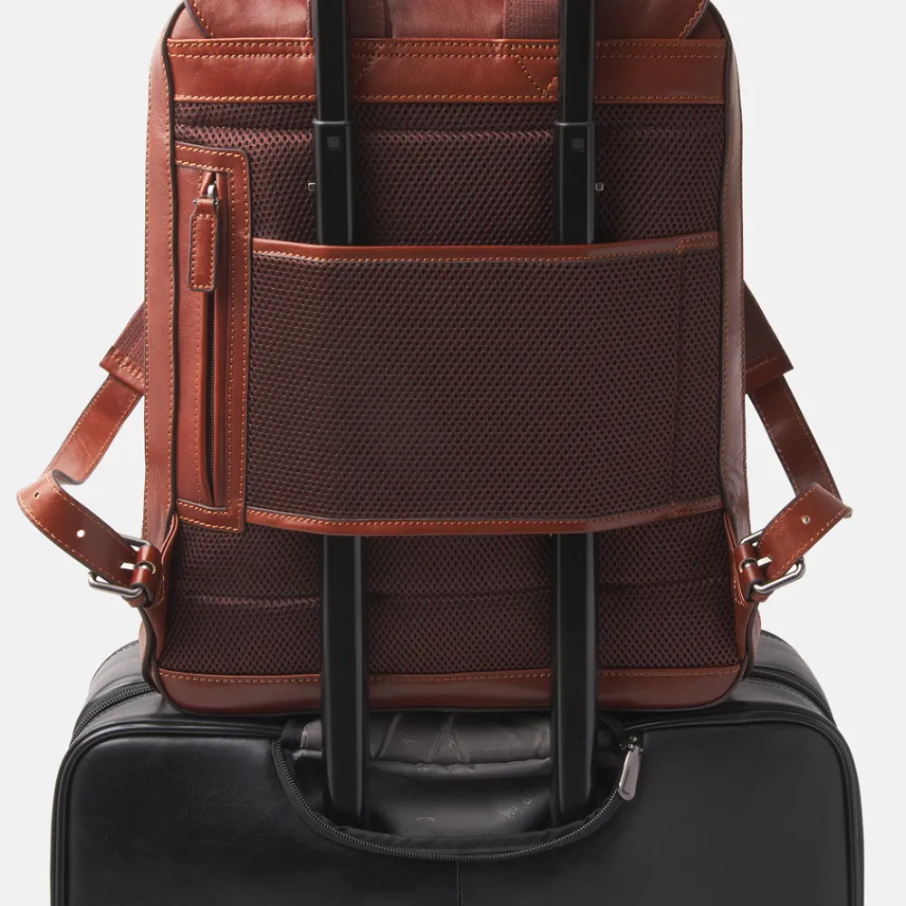 Laptop Rugzakken^Castelijn en Beerens Castelijn & Beerens Gaucho Guus rugzak 15.6 inch cognac