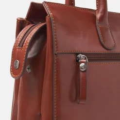 Dames Laptoptassen^Castelijn en Beerens Castelijn & Beerens Gaucho Ellen laptoptas 15.6 inch cognac