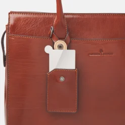 Dames Laptoptassen^Castelijn en Beerens Castelijn & Beerens Gaucho Ellen laptoptas 15.6 inch cognac