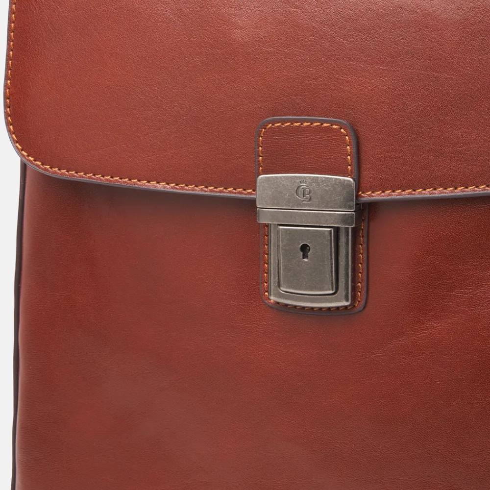 Laptop Rugzakken^Castelijn en Beerens Castelijn & Beerens Gaucho Guus rugzak 15.6 inch cognac