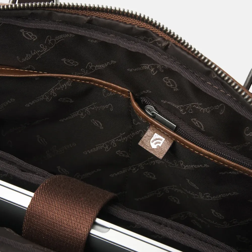 Heren Laptoptassen | Dames Laptoptassen^Castelijn en Beerens Castelijn & Beerens Laptoptas 15.6 inch Natural