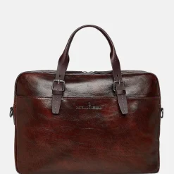 Heren Laptoptassen^Castelijn en Beerens Castelijn & Beerens Rien laptoptas 15.6 inch cognac