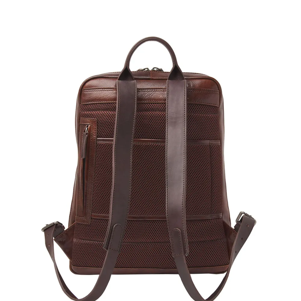School Rugzakken | School Rugzakken^Castelijn en Beerens Castelijn & Beerens Rien laptoprugzak 15.6 inch cognac