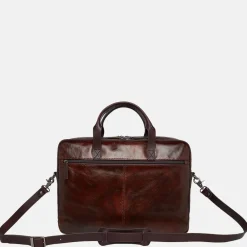 Heren Laptoptassen^Castelijn en Beerens Castelijn & Beerens Rien laptoptas 15.6 inch cognac