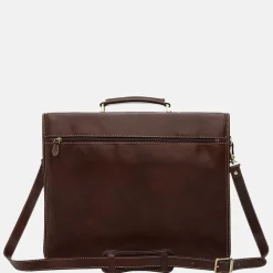 Heren Laptoptassen^Castelijn en Beerens Castelijn & Beerens Verona aktetas 15.6 inch mocca