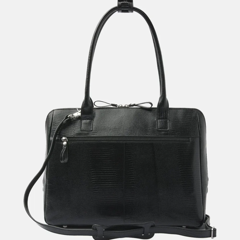 Schoolhandtassen | Dames Laptoptassen^Castelijn en Beerens Donna ver schoudertas 15 inch zwart
