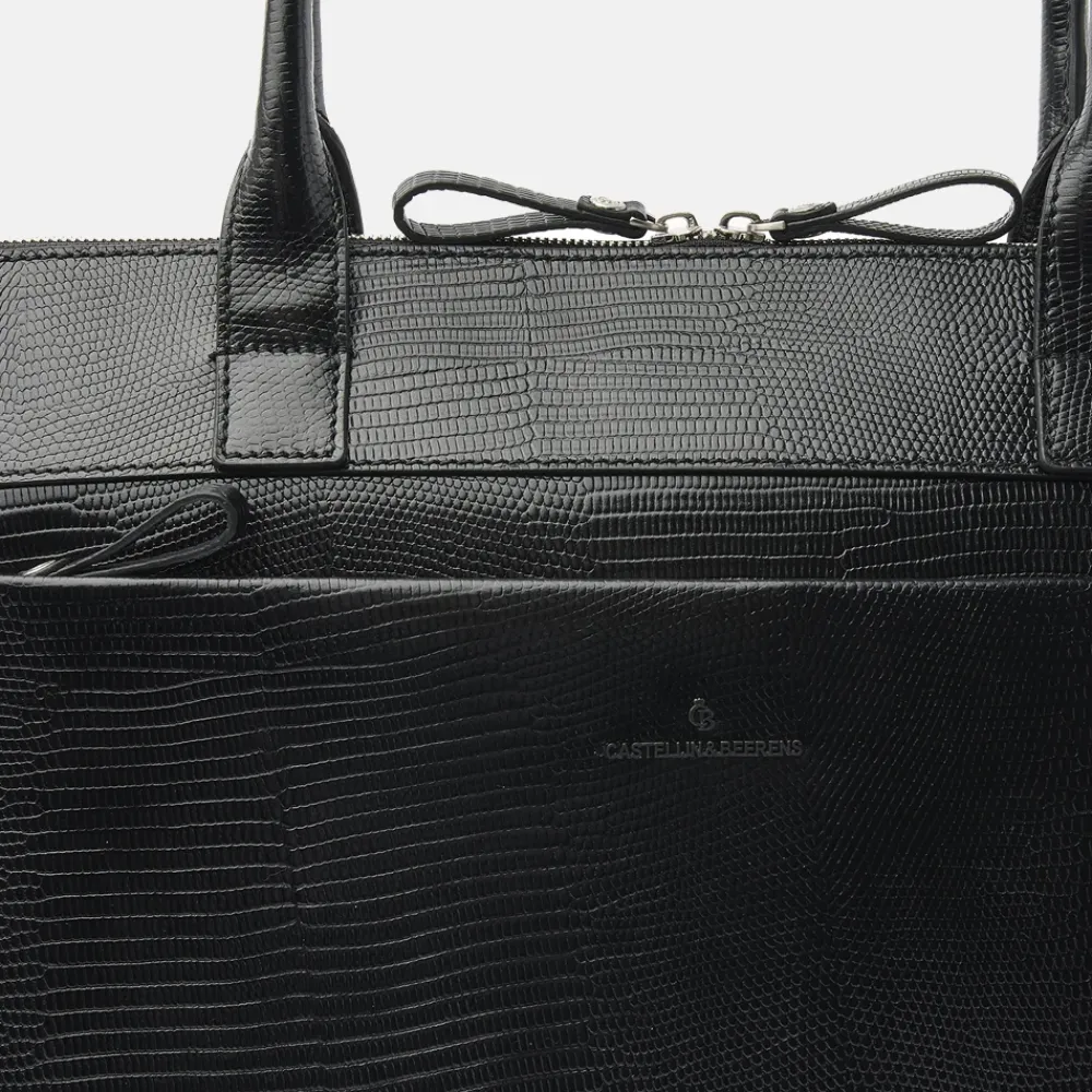 Schoolhandtassen | Dames Laptoptassen^Castelijn en Beerens Donna ver schoudertas 15 inch zwart