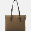 Dames Laptoptassen^Castelijn en Beerens Nubuck schoudertas 15 inch taupe