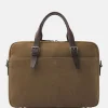 Heren Laptoptassen^Castelijn en Beerens Nubuck laptoptas 15 inch taupe