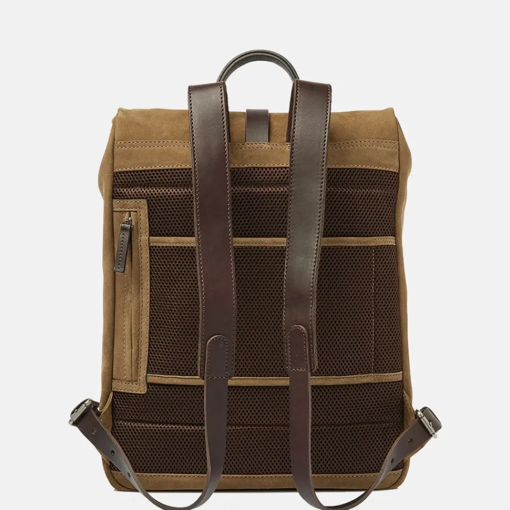 Vrijetijd Rugzakken | Laptop Rugzakken^Castelijn en Beerens Nubuck rugzak 15 inch taupe