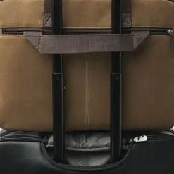 Heren Laptoptassen^Castelijn en Beerens Nubuck laptoptas 15 inch taupe