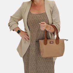 Handtassen^Charm London Buckingham handtas S taupe