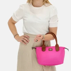 Handtassen^Charm London Buckingham handtas S fuchsia