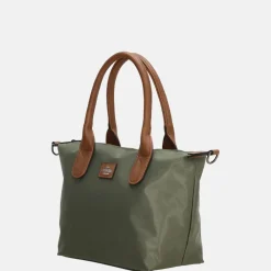 Handtassen^Charm London Buckingham handtas S olijfgroen