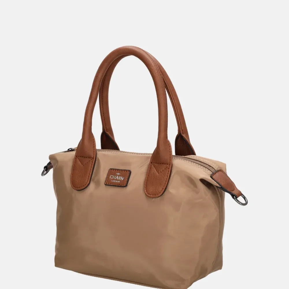 Handtassen^Charm London Buckingham handtas S taupe
