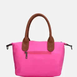 Handtassen^Charm London Buckingham handtas S fuchsia