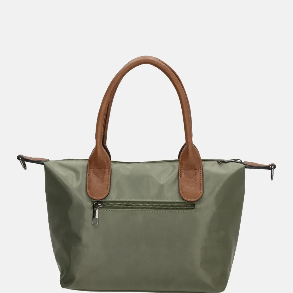 Handtassen^Charm London Buckingham handtas S olijfgroen