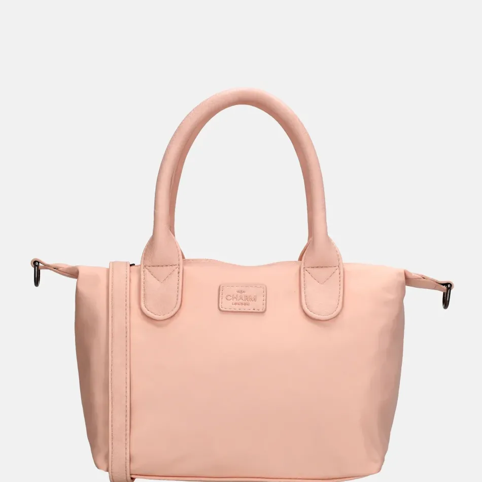 Handtassen^Charm London Buckingham Mono handtas lichtroze