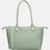Shoppers^Charm London Buckingham Mono shopper M lichtgroen