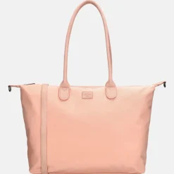 Dames Laptoptassen^Charm London Buckingham Mono shopper met 15.6 inch laptopvak L lichtroze