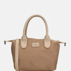 Handtassen^Charm London Buckingham Mono handtas lichttaupe