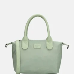 Handtassen^Charm London Buckingham Mono handtas lichtgroen