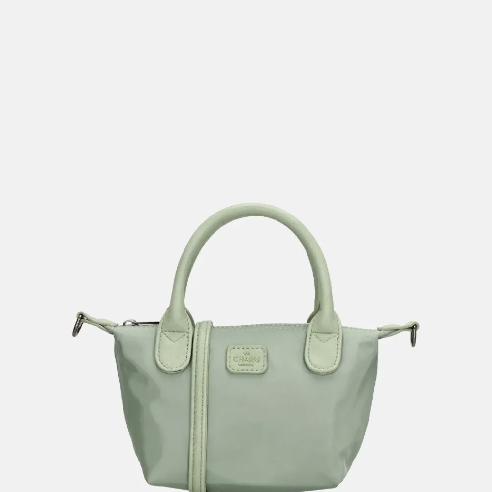 Crossbody Tassen^Charm London Buckingham Mono crossbody tas XS lichtgroen