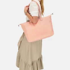 Dames Laptoptassen^Charm London Buckingham Mono shopper met 15.6 inch laptopvak L lichtroze