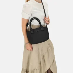 Handtassen^Charm London Buckingham Mono handtas zwart