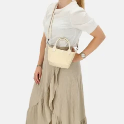 Crossbody Tassen^Charm London Buckingham Mono crossbody tas XS creme
