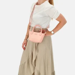 Crossbody Tassen^Charm London Buckingham Mono crossbody tas XS lichtroze