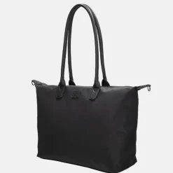 Dames Laptoptassen^Charm London Buckingham Mono shopper met 15.6 inch laptopvak L zwart