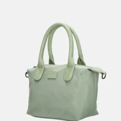 Handtassen^Charm London Buckingham Mono handtas lichtgroen