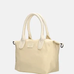 Handtassen^Charm London Buckingham Mono handtas creme