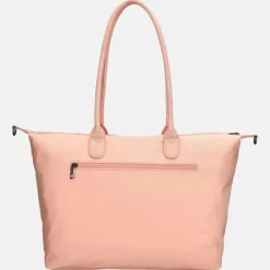 Dames Laptoptassen^Charm London Buckingham Mono shopper met 15.6 inch laptopvak L lichtroze
