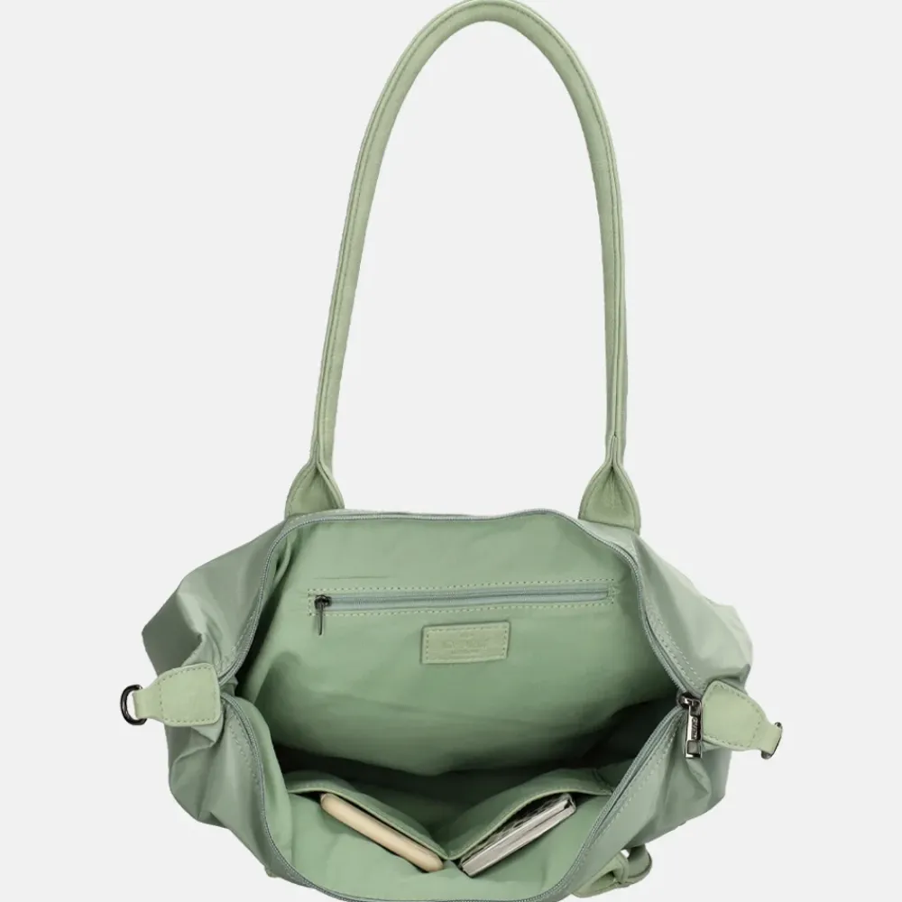 Shoppers^Charm London Buckingham Mono shopper M lichtgroen