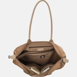 Dames Laptoptassen^Charm London Buckingham Mono shopper met 15.6 inch laptopvak L lichttaupe