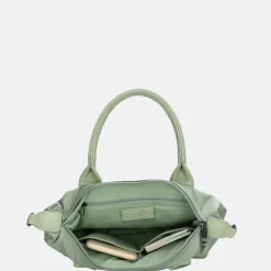 Handtassen^Charm London Buckingham Mono handtas lichtgroen