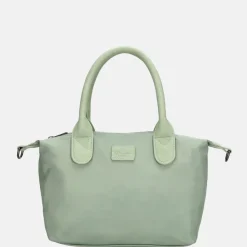 Handtassen^Charm London Buckingham Mono handtas lichtgroen