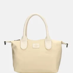 Handtassen^Charm London Buckingham Mono handtas creme
